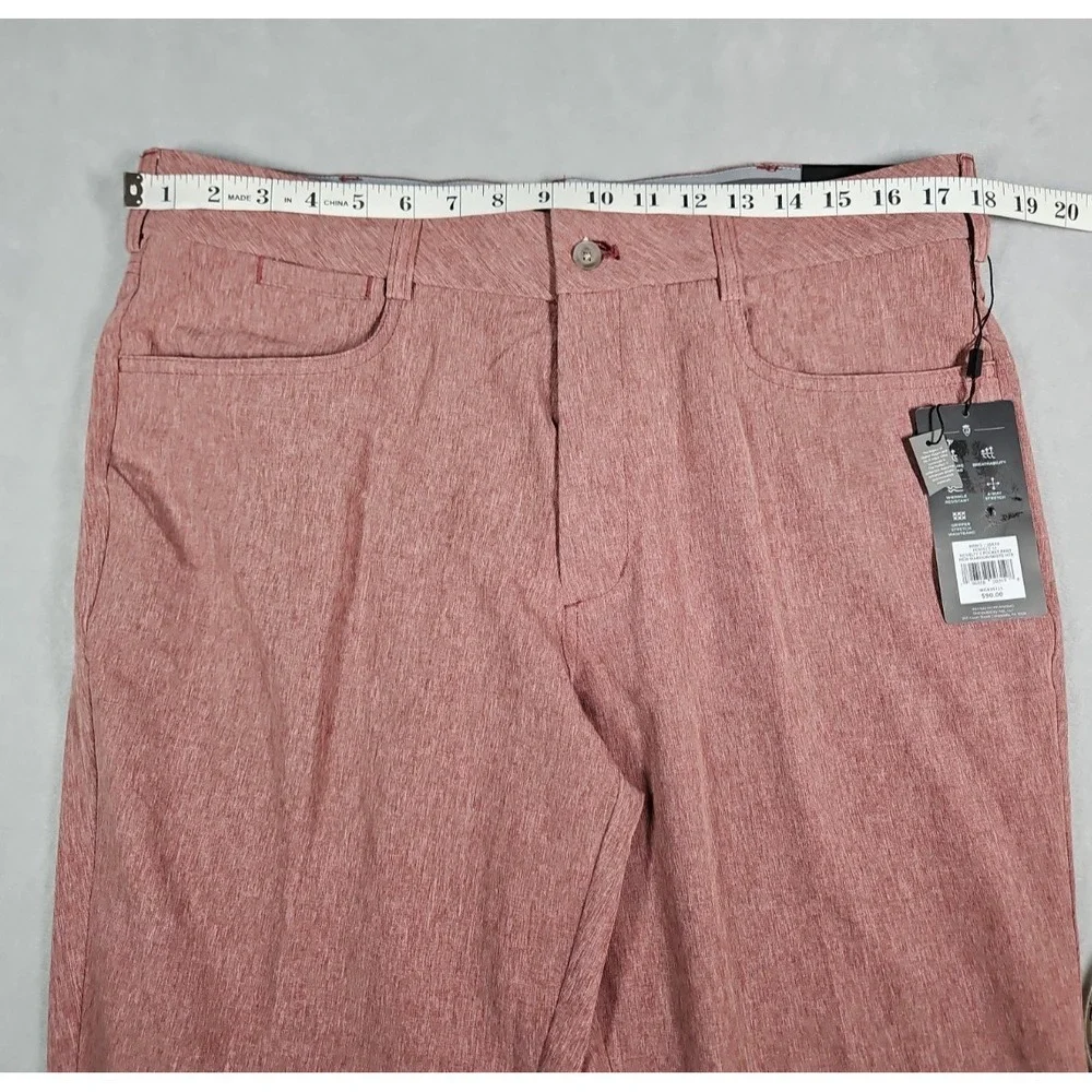 Walter Hagen Mens Maroon Perfect 11 Slim Fit Golf Pants Size 36 x 30 NWT